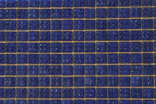 Dollhouse Miniature Glass Mosaic Tile, 5 1/2""W X 12 1/2""L, Dark Blue